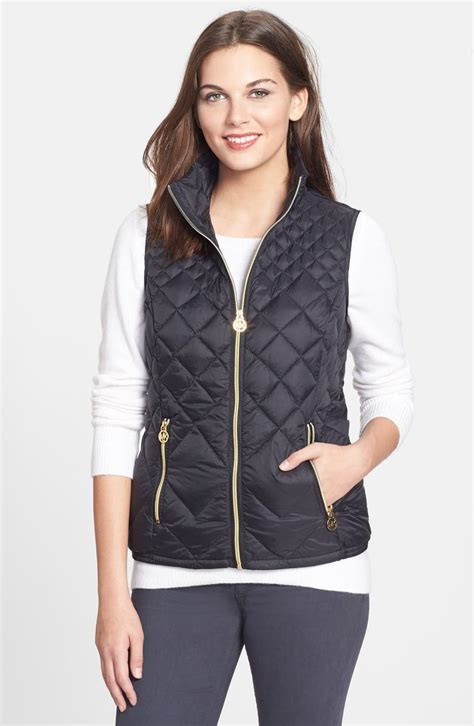 michael kors vest womens nordstrom rack|Michael Kors black vest.